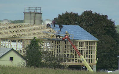 Amish Barn Raising Image 3