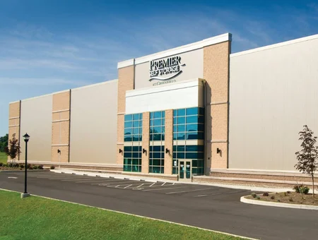 Premier Self Storage at Greenfield climate controlled storage facility exterior in Lancaster PA