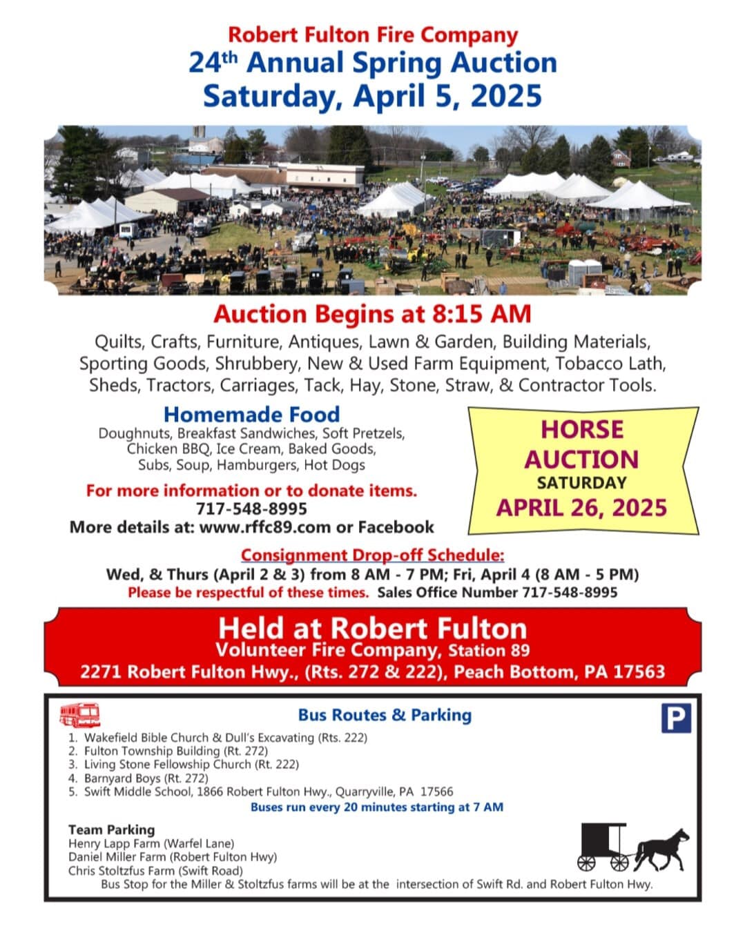 Robert Fulton Sale - Sales Bill - Peach Bottom, Pa