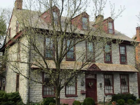Historic stone exterior of Limestone Inn Bed and Breakfast in Lancaster PA