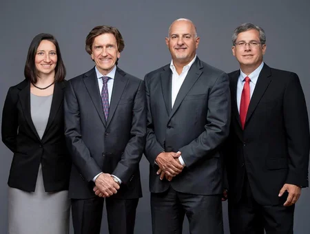 Attorneys team portrait at Hagelgans and Veronis law firm in Lancaster PA