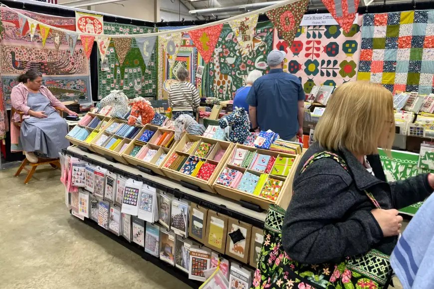Little House Cotton Booth at Lancaster Quilt Show - Lebanon, PA