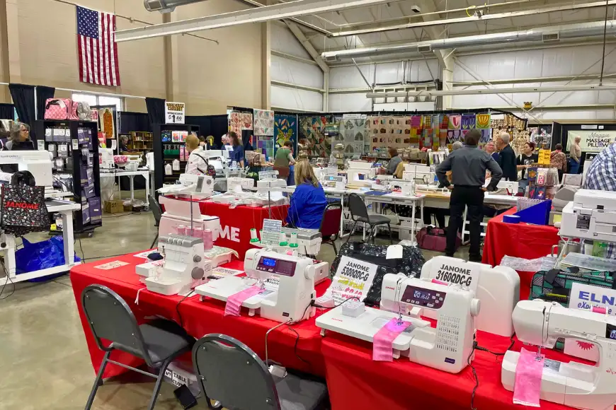 Sewing Machines Booth at Lancaster Quilt Show - Lebanon, PA