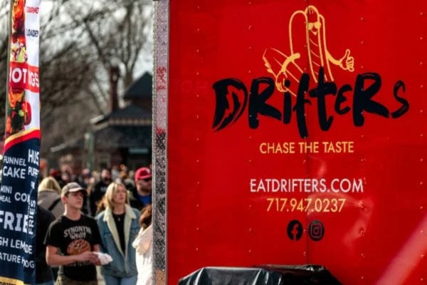 Food Truck Court At Lititz Fire &Amp; Ice Festival Image For Lancasterpa.com Lititz Fire &Amp; Ice Festival - Lititz, Pa