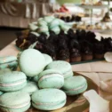 Catering dessert spread with macarons and pastries at the Inn at Leola Village Lancaster County PA