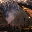 Fourth of July fireworks show at Long's Park amphitheater in Lancaster PA