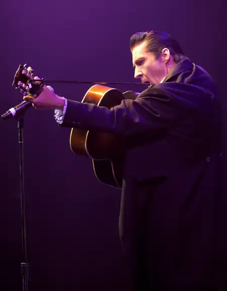 Live acoustic guitar performer on stage at American Music Theatre in Lancaster PA