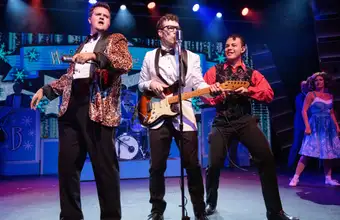 Rock and roll performers on stage, indoor entertainment in Lancaster PA