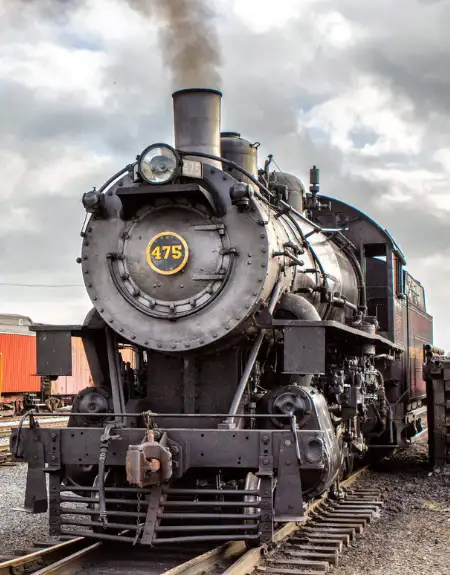 Steam locomotive No. 475 at Strasburg Rail Road in Lancaster County PA