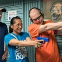 Instructor teaching a couple proper handgun technique at Morr Range shooting range in Lancaster County PA