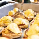 Eggs Benedict buffet at Sunday brunch at Eden Resort in Lancaster PA