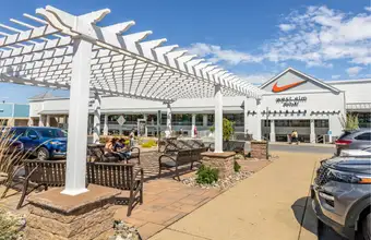 Tanger Outlets shopping center with Nike and West Elm stores in Lancaster County PA