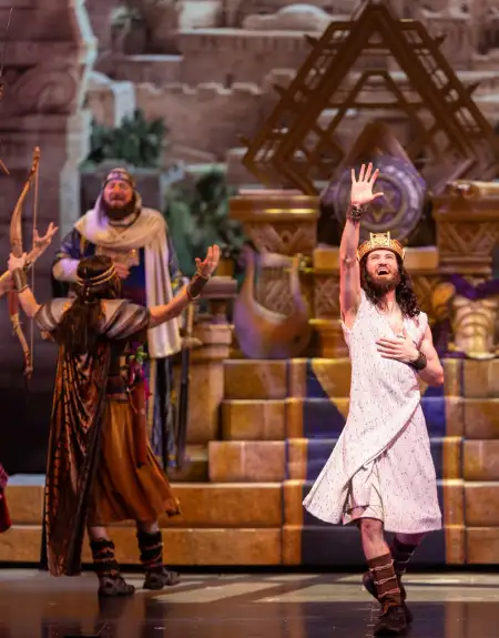 Live biblical stage performance at Sight and Sound Theatres in Lancaster County PA