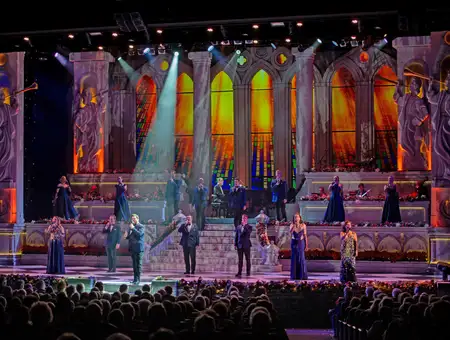American Music Theatre full stage live performance with cast and audience in Lancaster PA entertainment venue