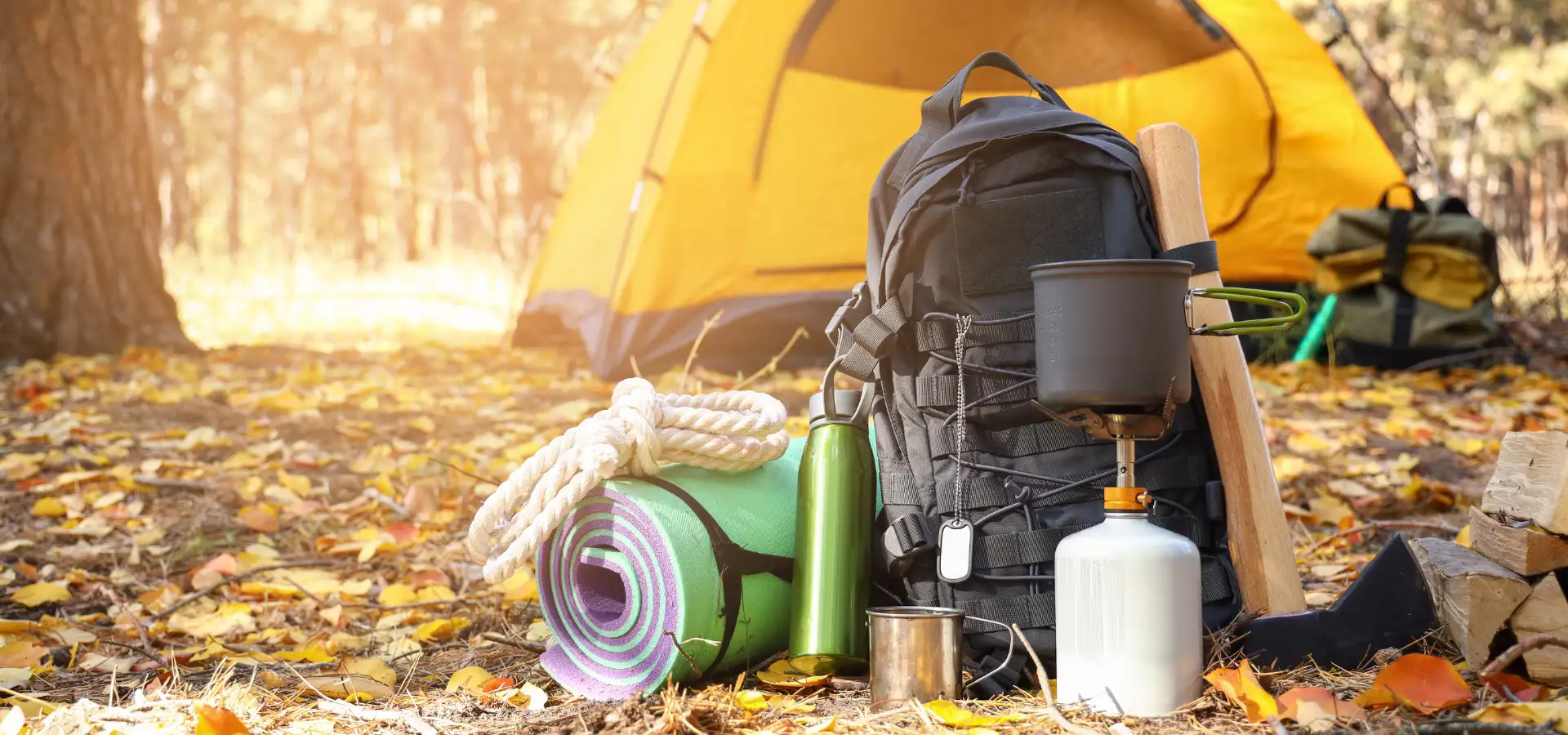 Camping gear and tent for outdoor camping near Lancaster PA in Pennsylvania Dutch Country