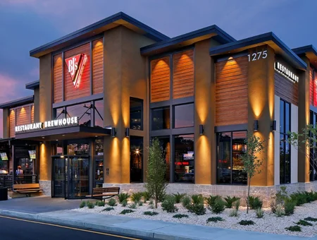 Commercial electrical work on modern restaurant brewhouse building by D.S. Burkholder Inc. electrical contractor in Lancaster PA