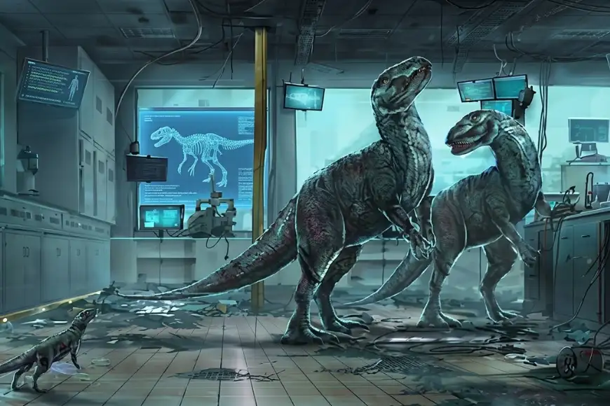 Dinosaur lab escape room experience in Lancaster PA with sci-fi themed puzzles and immersive live adventure gameplay