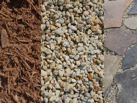 Bulk mulch, decorative gravel, and flagstone landscaping products from Eshbach Mulch Products in Lancaster PA