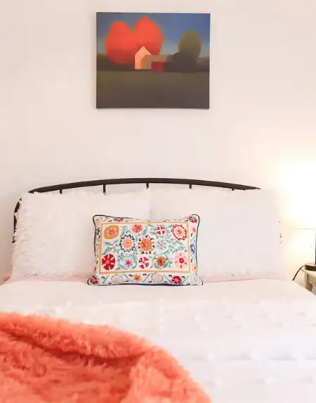 Extended stay cottage bedroom at Pack House Cottage in Lancaster PA