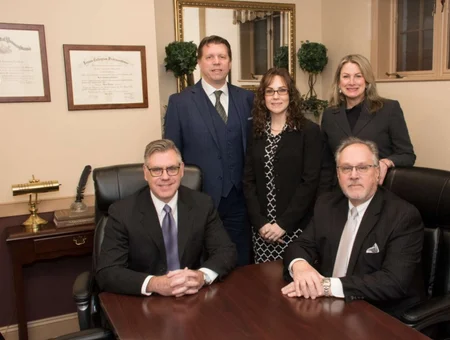 Gardner & Stevens PC Lancaster PA law firm attorney team portrait in office