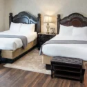 Group lodging double queen room at Fulton Steamboat Inn in Lancaster PA