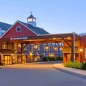Best Western Plus hotel exterior at dusk in Intercourse Village Lancaster PA