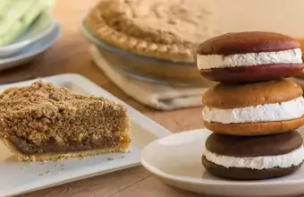 Pennsylvania Dutch whoopie pies and shoofly pie at Bird in Hand Bakery Lancaster County PA