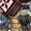 Amish handmade quilt pot holders and souvenirs at Lancaster PA antique and gift shop