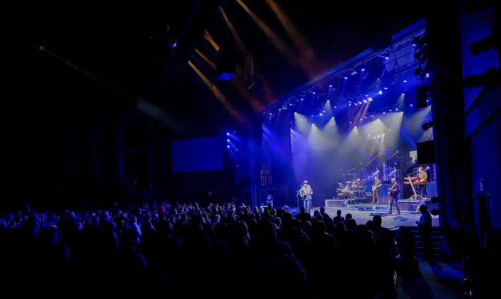 Live band performing on stage at American Music Theatre in Lancaster PA