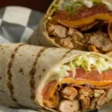 Chicken bacon wrap and pickle from Amos Place at Stoltzfus Meats, Intercourse PA