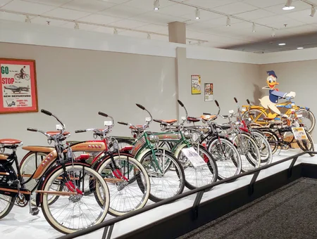 Bike Story Museum by Martins vintage bicycle collection display at USA largest single bike store in Lancaster PA