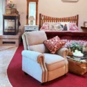 Hillside Farm Bed and Breakfast guest room with fireplace and jetted tub in Mount Joy, Pennsylvania