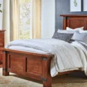 Solid wood bedroom set with bed dresser and nightstand at Kings Impressions in Paradise PA