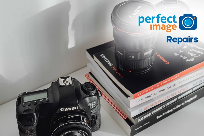 Canon EOS 6D DSLR camera and lens for camera repair services at Perfect Image in Lancaster, Pennsylvania
