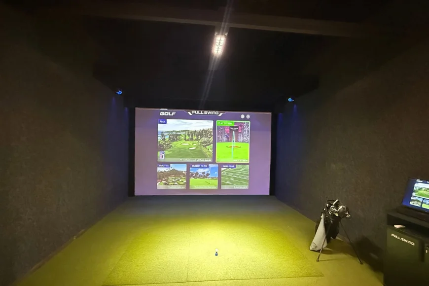 Full Swing golf simulator screen Back Nine Golf Lancaster PA