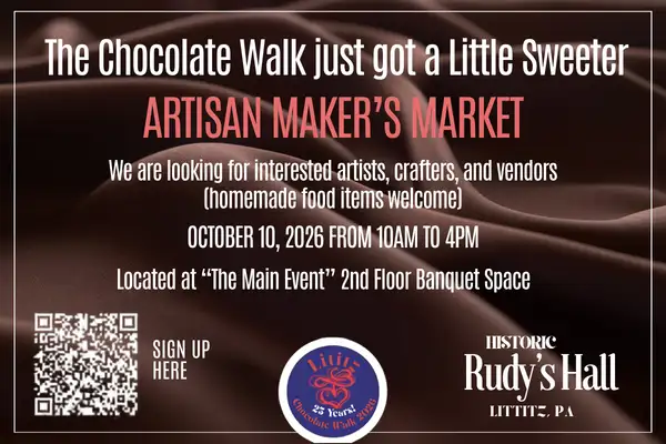 The Lititz Chocolate Walk Artisan Maker's Market - Lititz, PA
