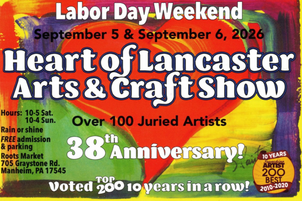 Heart of Lancaster Arts & Craft Show at Roots Country Market & Auction - Manheim, PA