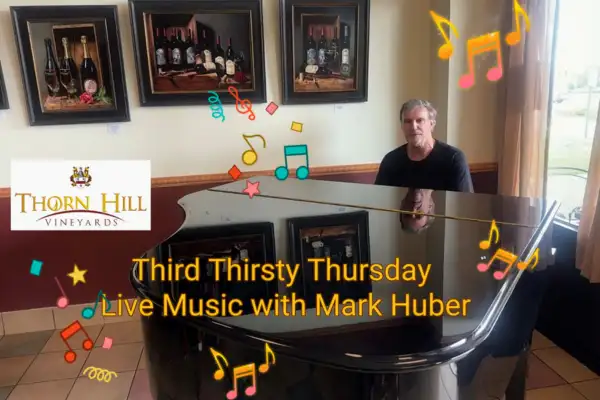 Mark Huber Playing Grand Piano at Thorn Hill Vineyards - Lancaster, PA