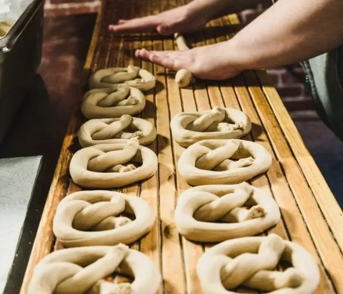 Making Pretxels at Sturgis Pretzel - Lititz, PA