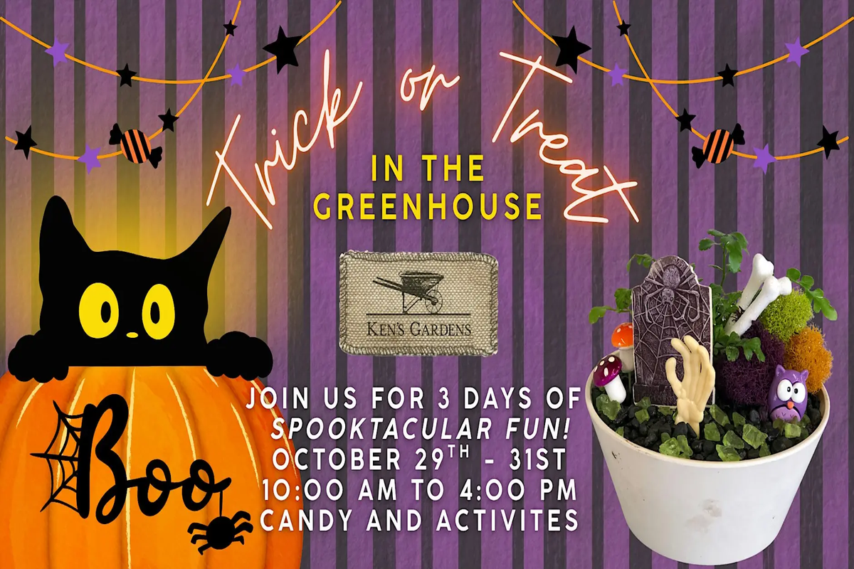 Trick or Treat at Ken's Garden