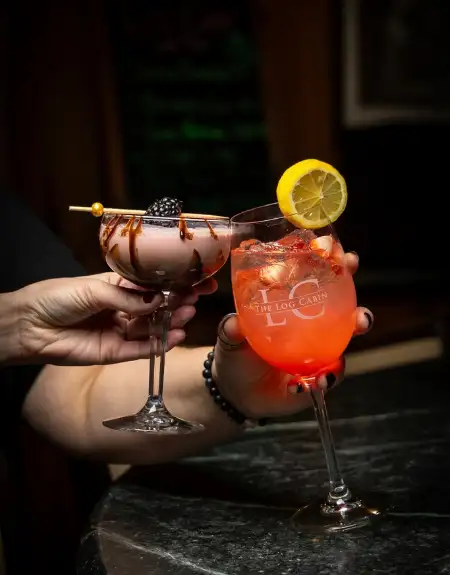Cocktails at Log Cabin Restaurant